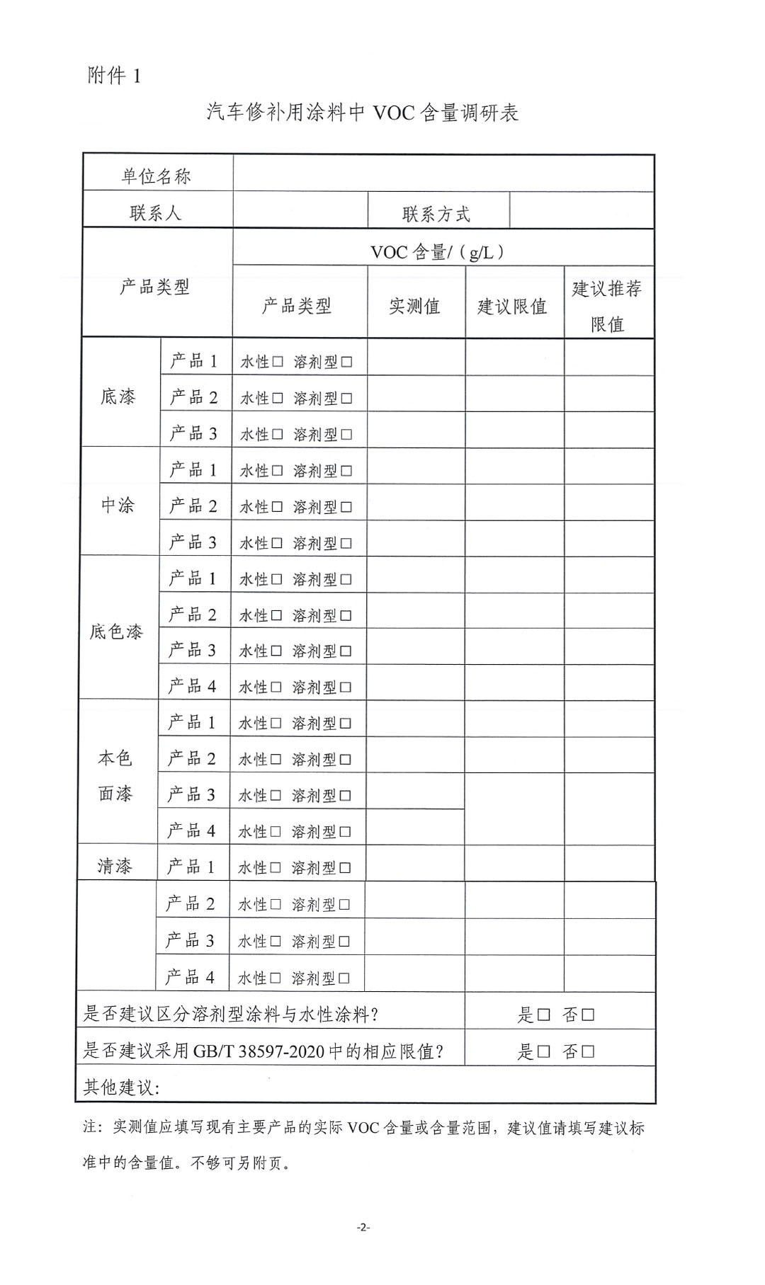 汽车修补漆调研通知-2